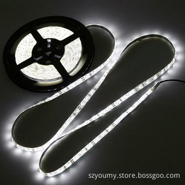 3014 LED Strip, 5M 300 SMD, White Epoxy non-Waterproof, 8mm Width 12V DC